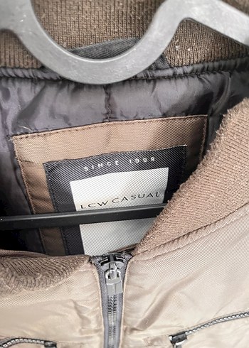 s Beden Fermuarlı Kahverengi Erkek Street Wear Mont
