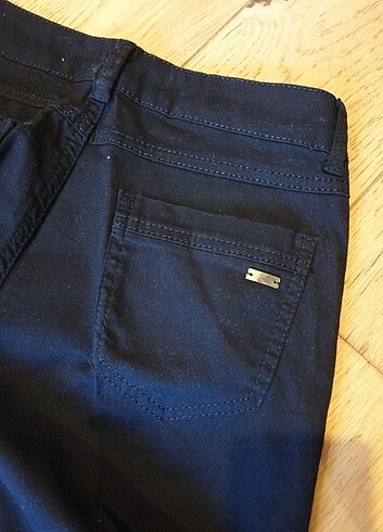 xs Beden siyah Renk Batik siyah şık nakış detaylı pantolon