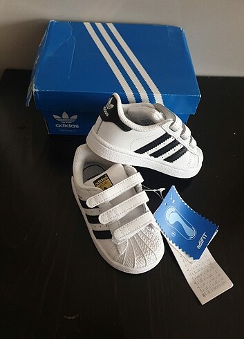 Orjinal Adidas Superstar model bebek spor ayskkabı