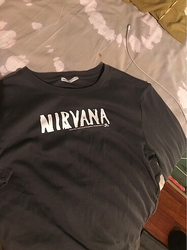 nirvana uzun kollu tshirt