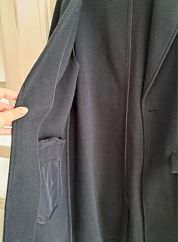 l Beden lacivert Renk Zara marka lacivert oversize kaşe kaban