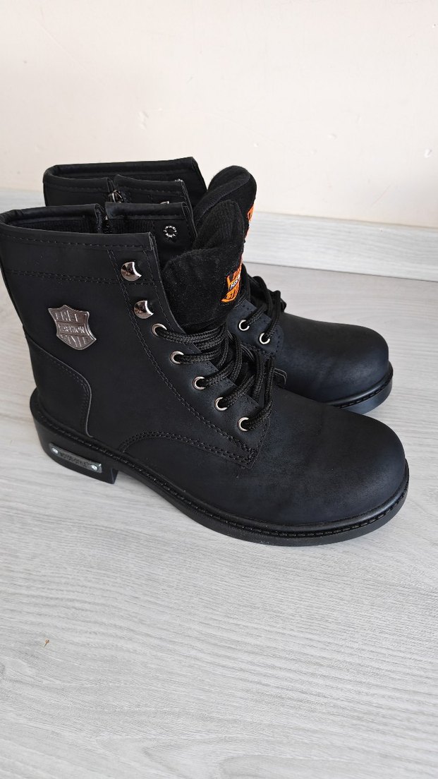 Unisex Siyah Bağcıklı fermuarlı ortapedik bot - Görsel 3