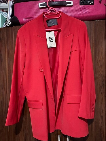 BSL FASHION Kırmızı blazer