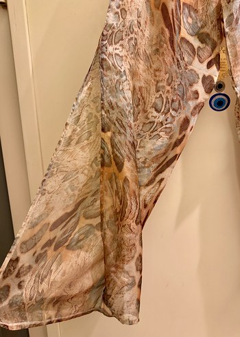 Leopar desenli plaj pantolon - Görsel 5