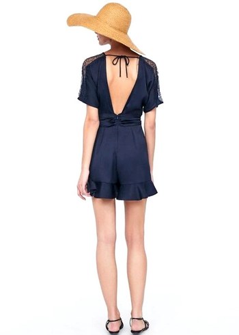 Zara Lacivert Tulum - Görsel 2