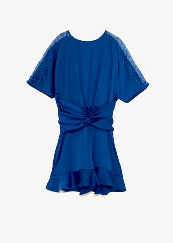 Zara Lacivert Tulum - Görsel 6