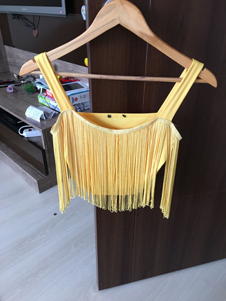 Diğer Sarı askılı kısa büstiyer