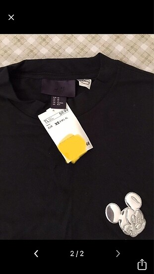 H&M Bayan mini mause tişört