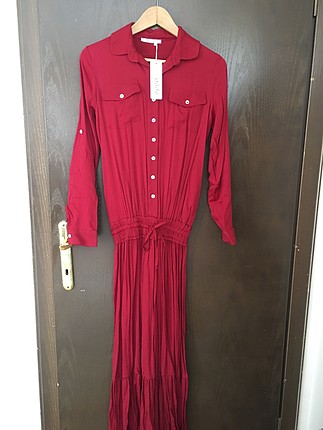 Bordo elbise