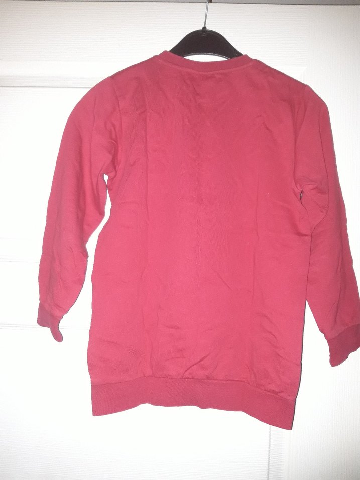 Erkek  Çocuk Kırmızı Baskılı Sweatshirt - Görsel 2