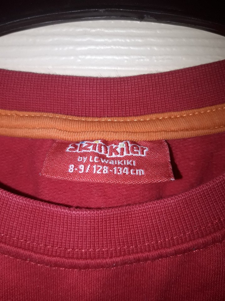 Erkek  Çocuk Kırmızı Baskılı Sweatshirt - Görsel 3