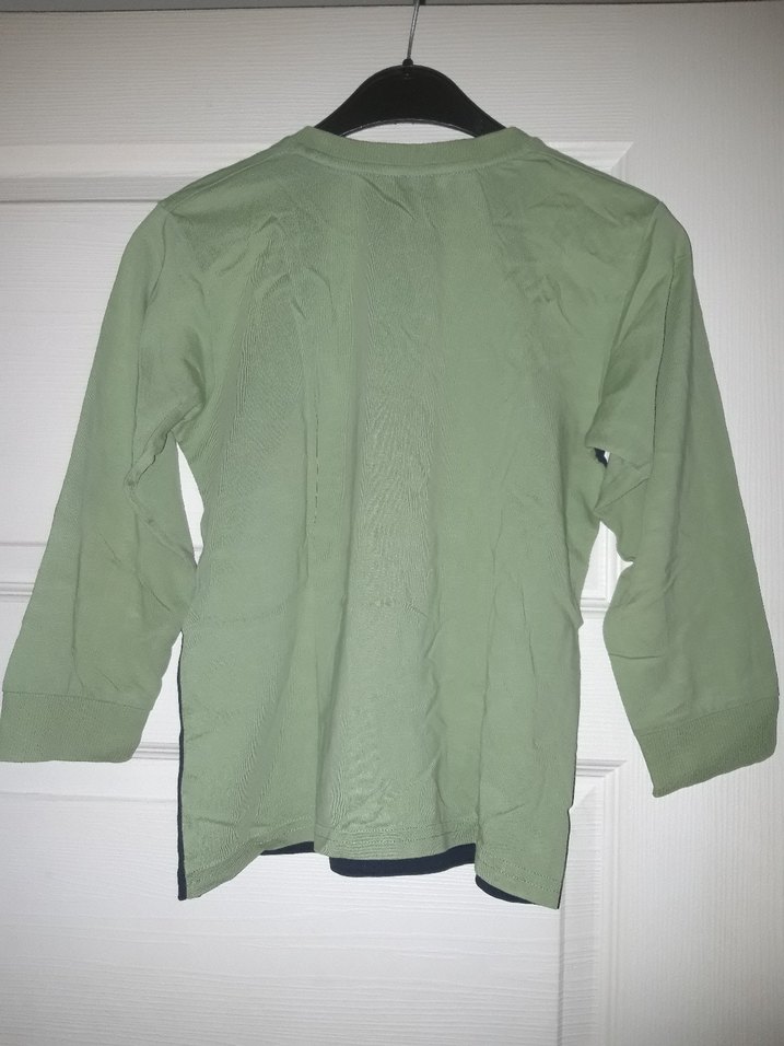 Erkek Çocuk Yeşil Baskılı Sweatshirt - Görsel 2