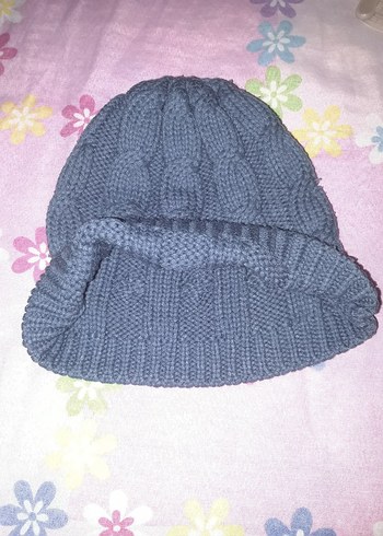 Gri Örgü Erkek çocuk Bere - Görsel 3