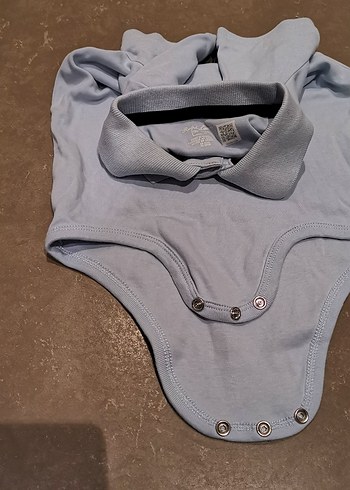 Kısa Kollu Yakalı Bebek Çıtçıtlı Body - Görsel 2