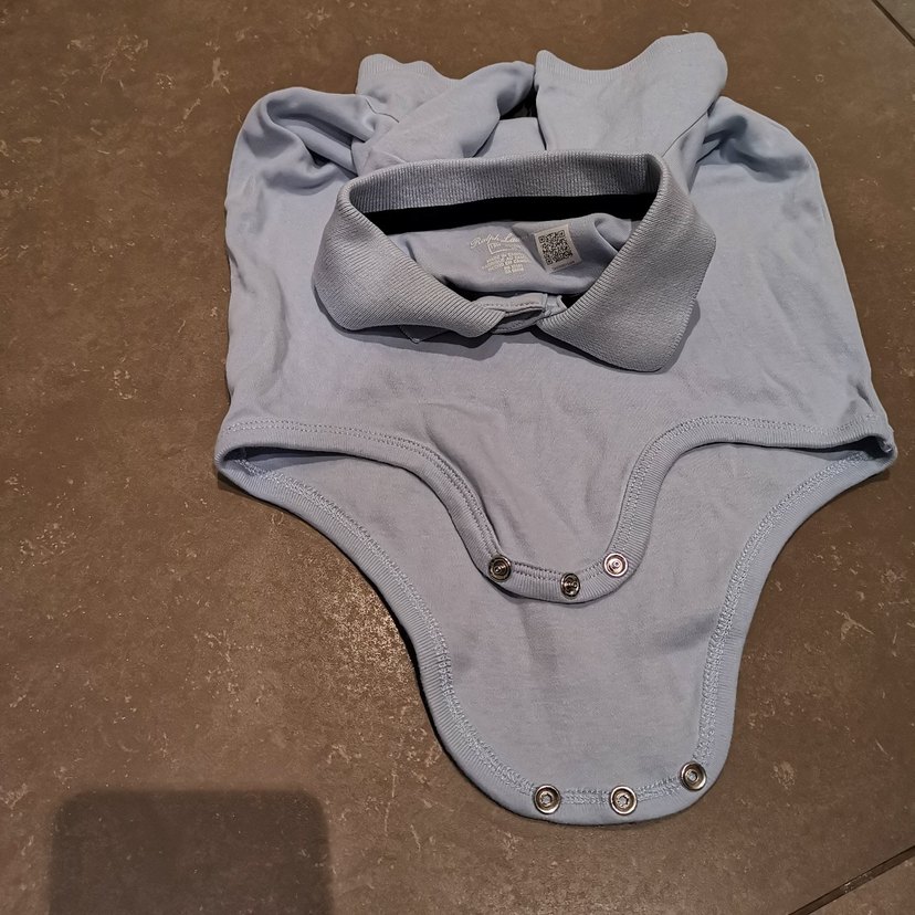 Kısa Kollu Yakalı Bebek Çıtçıtlı Body - Görsel 2