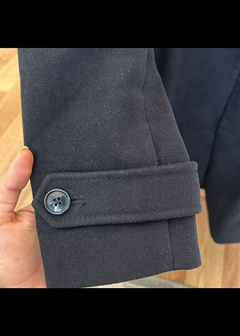 m Beden Süet KOTON Kaban Düğmeli