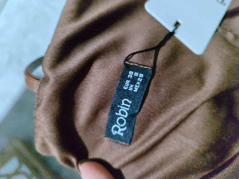 Kahverengi Deri Askılı Straplez Büstiyer - Görsel 5