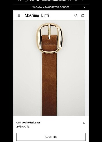 Massimo Dutti kemer
