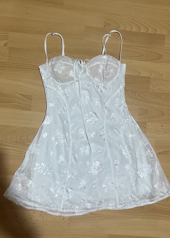 Straplez Midi Bohem Mini elbise - Görsel 2