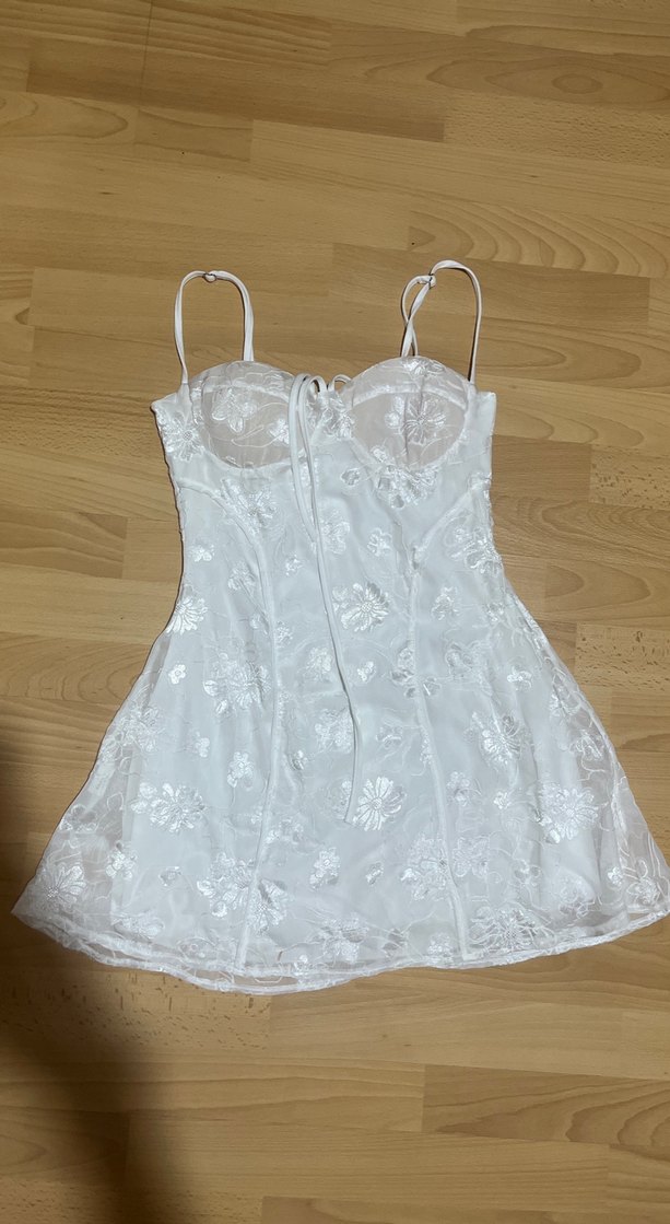 Straplez Midi Bohem Mini elbise - Görsel 2