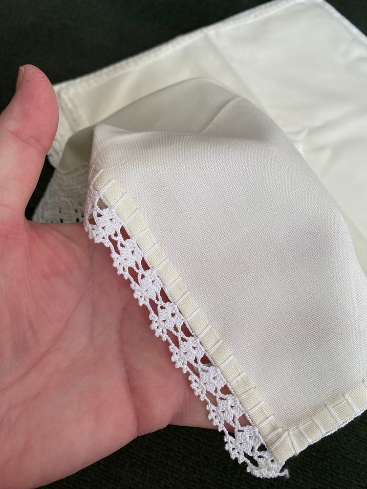 7 adet ceyizlik dantel pecete - Görsel 2