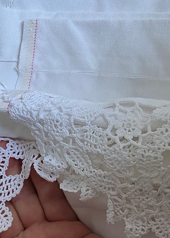 Sifir sedir takimi yada perde iki parca dantel - Görsel 6