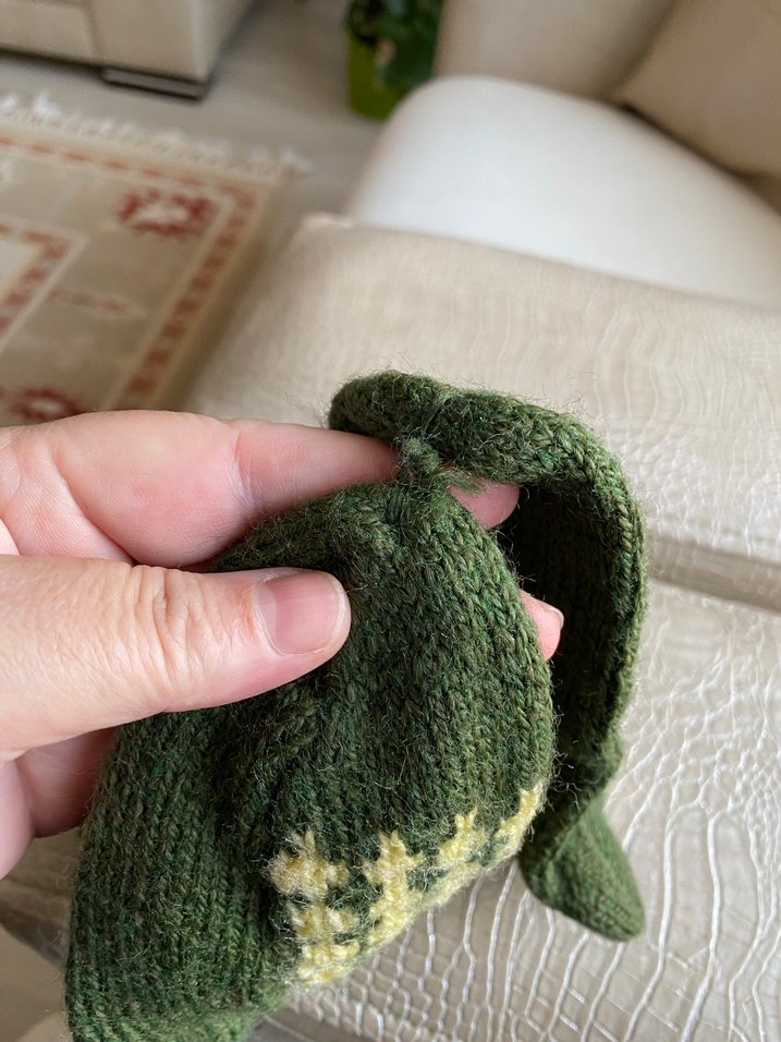 Erkek Çocuk Yeşil Kareli Çorap - Görsel 3