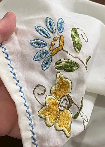 Nakışlı Beyaz Bohem runner - Görsel 3