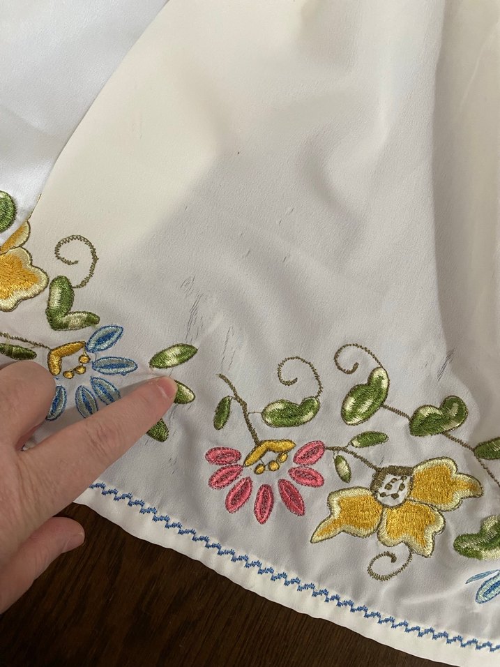 Nakışlı Beyaz Bohem runner - Görsel 5