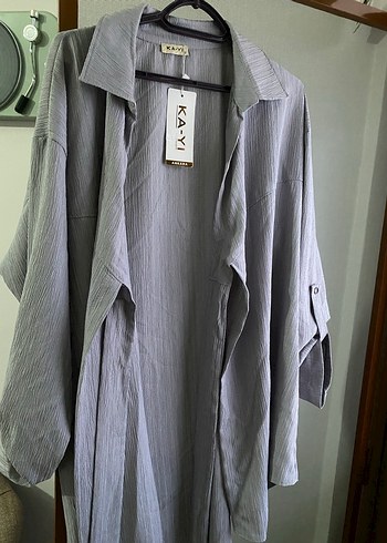 Gri Uzun Kollu Gömlek etiketli - Görsel 5