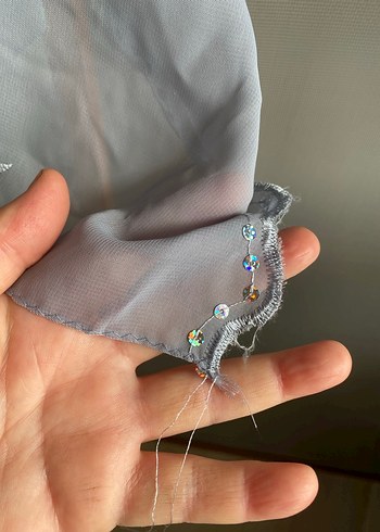 Gri Bohem Kadın Şal - Görsel 3