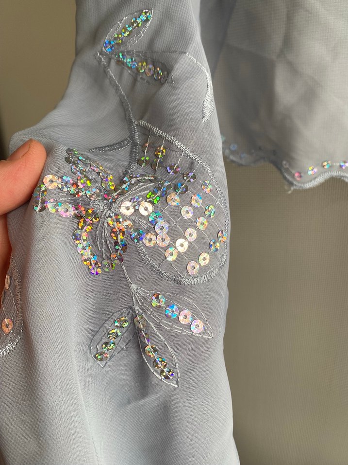 Gri  Bohem Kadın Şal - Görsel 5