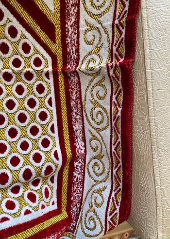 Bordo Nakışlı hediyelik seccade - Görsel 4