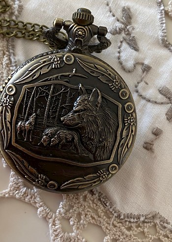 Vintage Altın Renkli Bohem Cep Saati sifir - Görsel 3