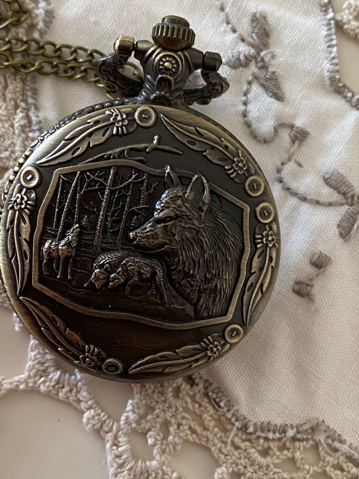 Vintage Altın Renkli Bohem Cep Saati sifir - Görsel 3