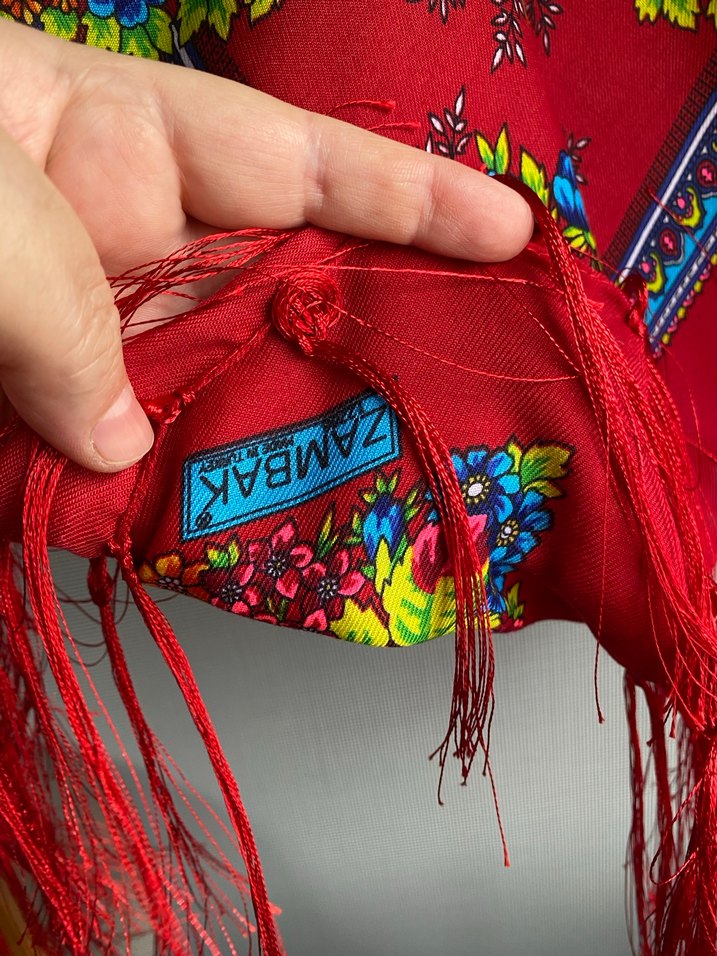 Renkli Püsküllü Kadın Şal sifir - Görsel 3