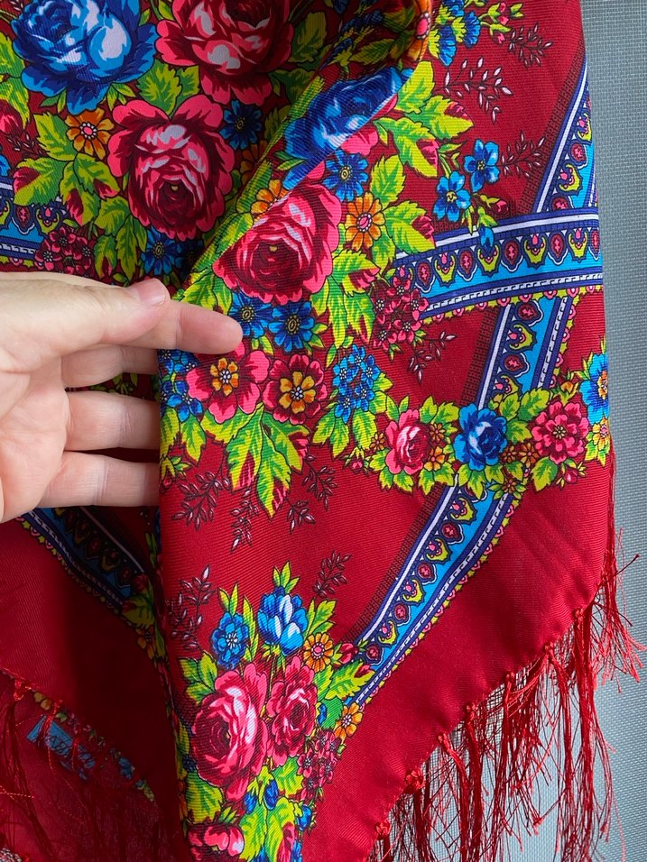 Renkli Püsküllü Kadın Şal sifir - Görsel 2