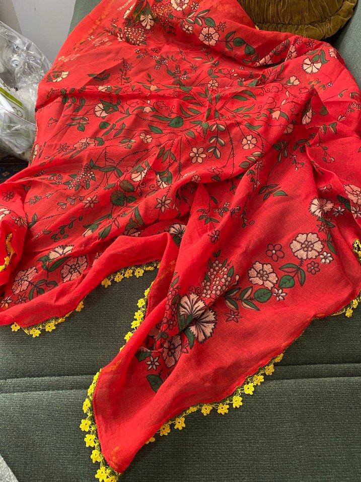 Kırmızı buyuk boy yazma tahta baski - Görsel 2