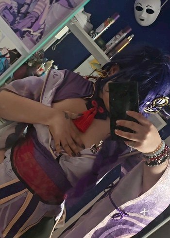 genshin raiden shogun cosplay - Görsel 3