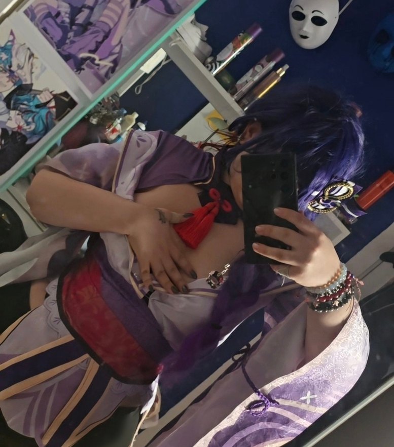 genshin raiden shogun cosplay - Görsel 3