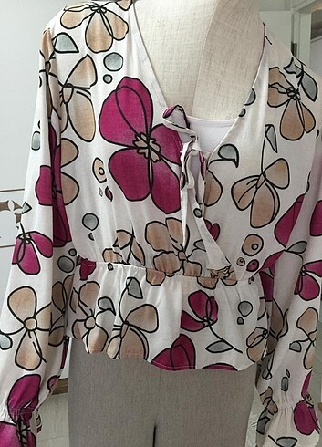 Zara Çiçek Desenli Gömlek