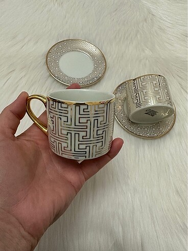 Beden çeşitli Renk H&M Home Espresso Fincanı ve Tabağı