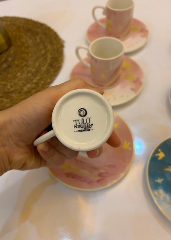 Pastel Renkli 6 Parça Kahve Fincan Seti - Görsel 4