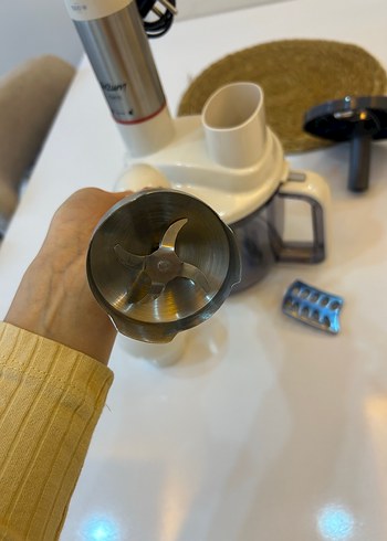 Beyaz-Gri Çok Amaçlı Blender ve Doğrayıcı - Görsel 7