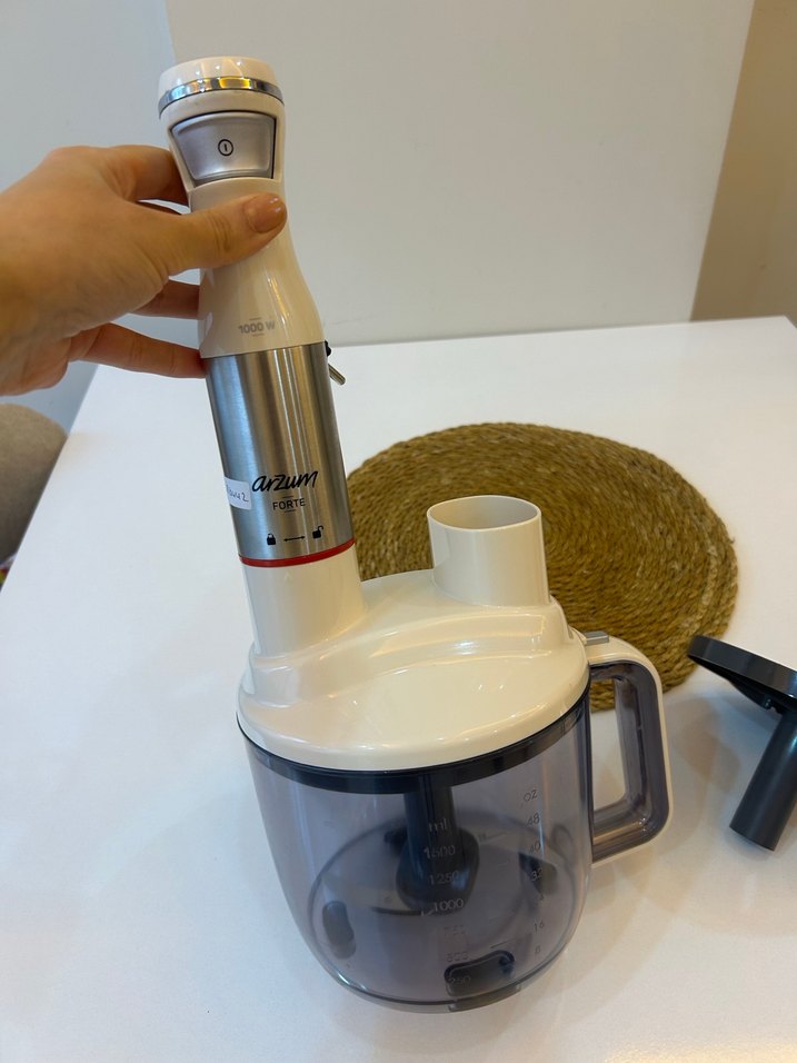 Beyaz-Gri Çok Amaçlı Blender ve Doğrayıcı - Görsel 5