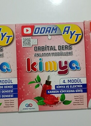 Orbital yayınları AYT kimya 3.4. ve 5. ders anlatım modülleri