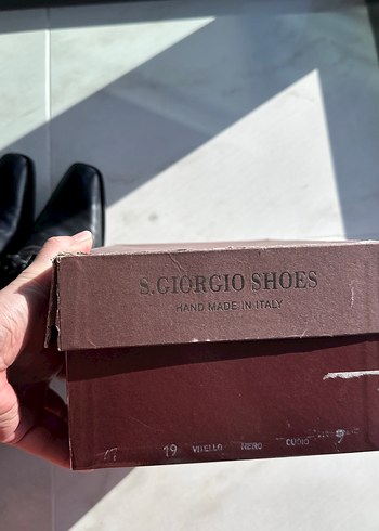 Klasik Siyah Deri Erkek Ayakkabı - Görsel 4