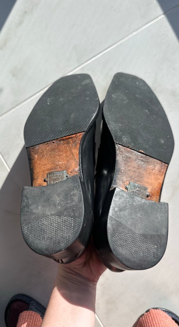 George Hogg Siyah Klasik Erkek Ofis Ayakkabısı - Görsel 3