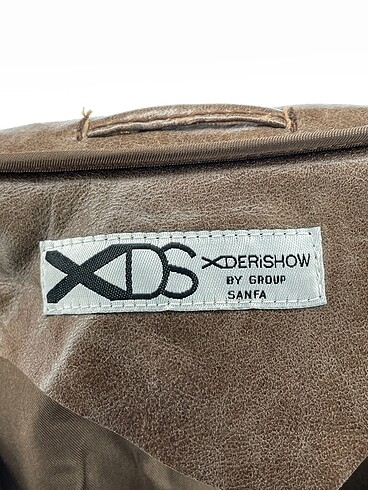 m Beden kahverengi Renk Derishow Deri Ceket %70 İndirimli.