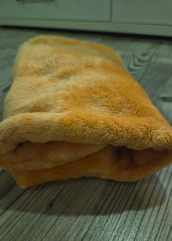 turuncu Peluş Erkek Bebek Tulumu - Görsel 5